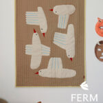 FERM LIVING (ファームリビング) バード キルトブランケット プレイマット 110cm×80cm