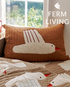 FERM LIVING (ファームリビング) バード キルトブランケット プレイマット 110cm×80cm