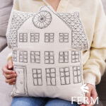 Ferm LIVING　北欧の街並み Abode クッション