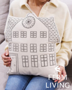 Ferm LIVING　北欧の街並み Abode クッション