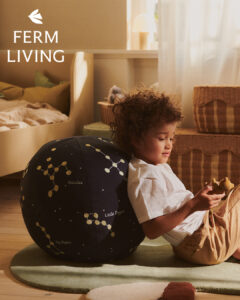 Ferm Living ファームリビング 宇宙の天体クッション 直径50cm Constellation Pouf