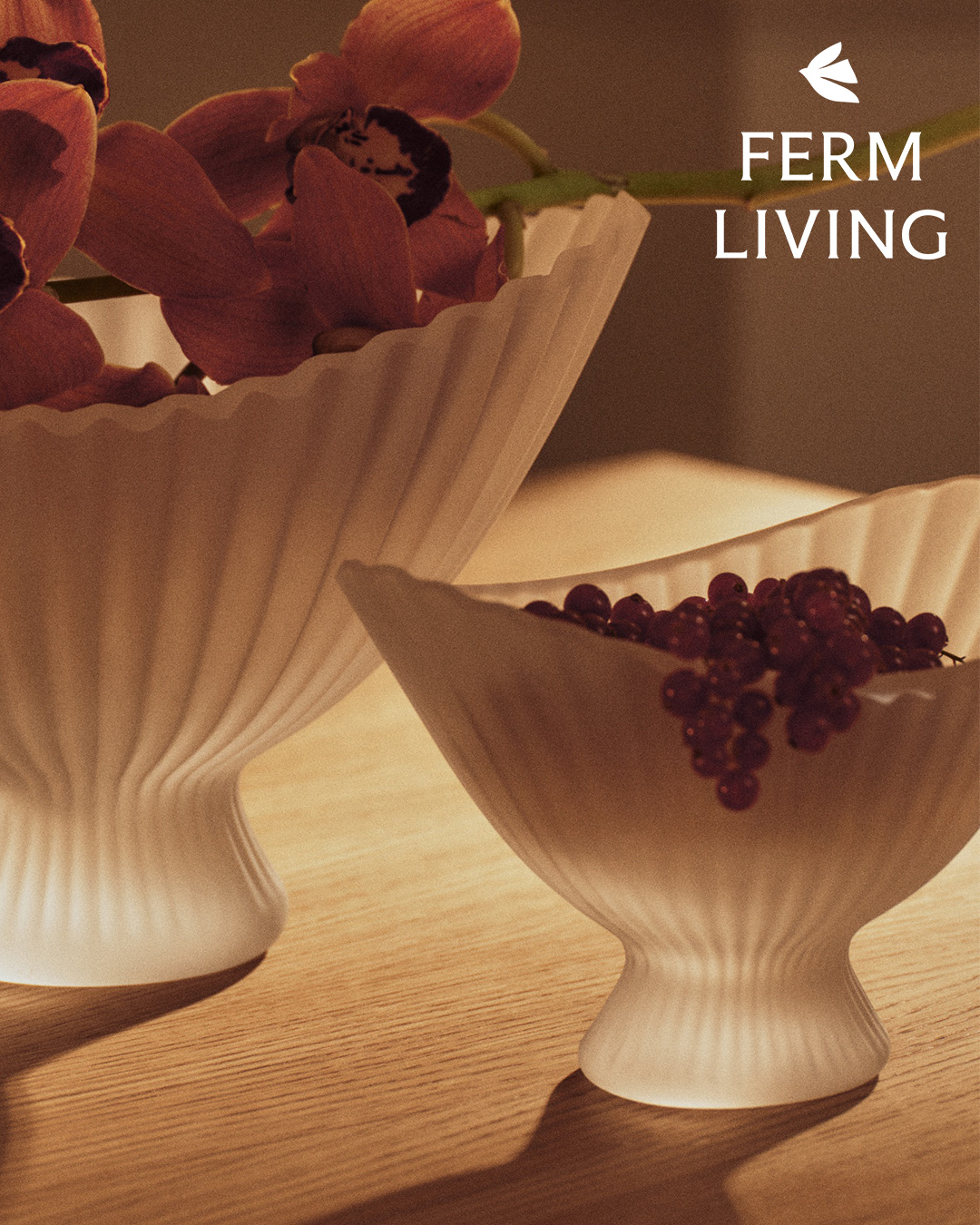 Ferm Livng ファウンテン ボウル W19 フロステッド