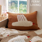 Ferm Living バードキルト クッション 60cm×40cm