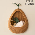 Ferm Livng ファームリビング Pear Braided 洋梨のカゴ ウォールポケット