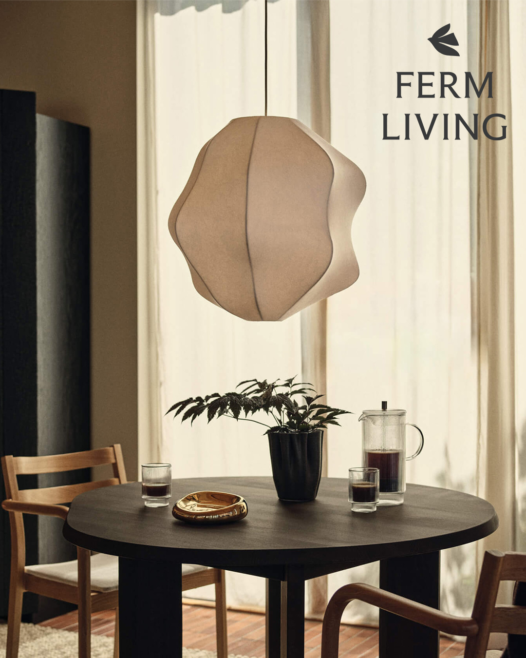 Ferm Living(ファームリビング) Dae ランプシェード 50 ホワイト (シェードのみ)